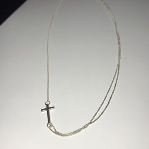 Alex and Ani Pull Chain Cross Necklace